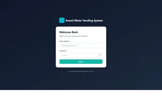 Prepaid Water Vending